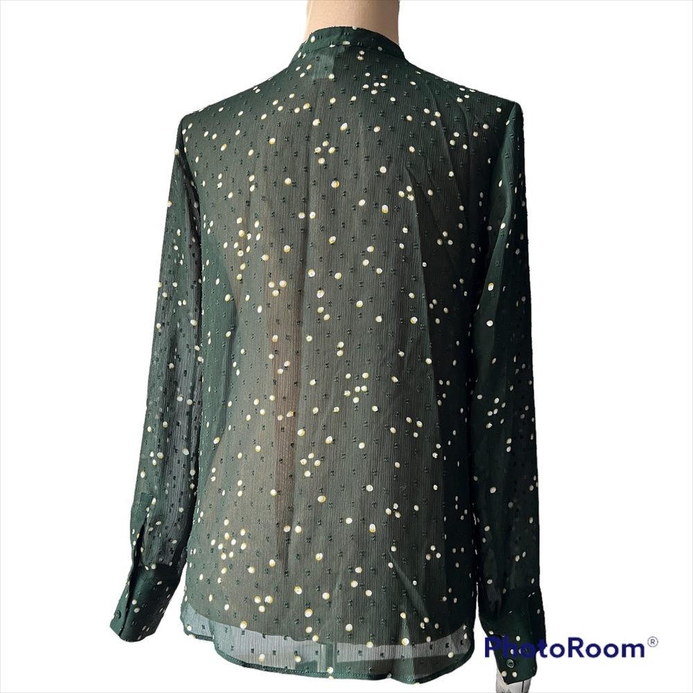 Plumeti shiffon ruffled blouse sz 8 like new - Picture 5 of 17